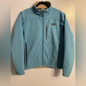 The North Face Blue Polyester Windbreaker Rain Jacket Mens Medium